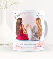 BK Gift Kişiye Özel En İyi Dost Beyaz Kupa Bardak-2