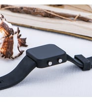 Kare Dijital Led Ekran Siyah Silikon Kordonlu Yetişkin Kız Kadın Unisex Saat ST-