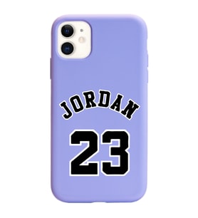 Iphone 11 Air Jordan Tasarımlı Mor Lansman Telefon Kılıfı