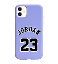 Iphone 11 Air Jordan Tasarımlı Mor Lansman Telefon Kılıfı