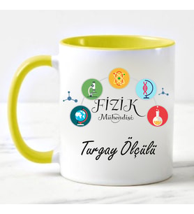 Fizik Mühendisi Kupa Bardağı Sarı