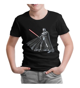 Star Wars - Darth Vader Lightsaber Siyah Çocuk Tshirt