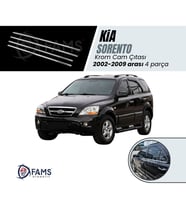 Kia Sorento Krom Cam Çıtası 4 prç  2002-2009 arası P.ÇELİK