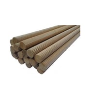Ahşap Kavela Çubuk 100cm - 12mm (10 Adet) (Sarı)