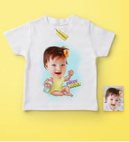 BK Gift Kişiye Özel Karikatürlü Bebek-Çocuk Tişört  1
