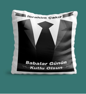 BK Gift Kişiye Özel Babalar Günü Temalı Yastık 25627