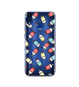 Smoty Tasarımlı Süper Şeffaf Silikon Telefon Kılıfı Huawei Honor 8c