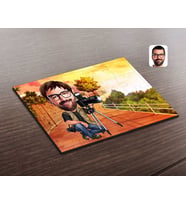 BK Gift Kişiye Özel Erkek Profesyonel Fotoğrafçı Karikatürlü Ahşap Puzzle-1