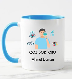 Göz Doktoru Kupa Bardağı Mavi