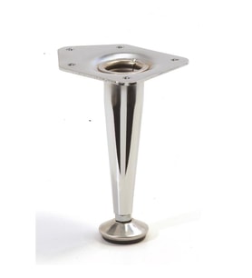 Metal Mobilya Ayağı Konik Parlak Krom (4 Adet) 15 CM