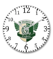 Slytherin Duvar Saati Bombeli Gercek Cam