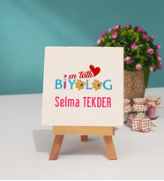 En Tatlı Biyolog Hediye Dekoratif Taş Baskı