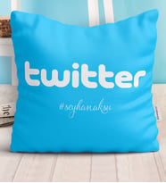 BK Gift Kişiye Özel Twitter  Kırlent Yastık  1