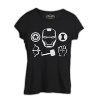 Hunters Siyah Kadın Tshirt