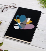 Pollock Tasarımlı Siyah Defter