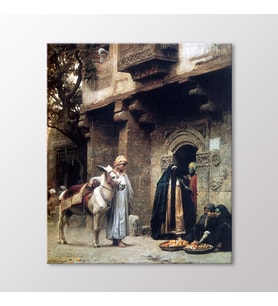 Arty Tablo Kahirede Bir Sokak Görüntüsü 1878 Tablo (Karışık)