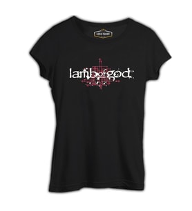 Lamb of God - Logo Siyah Kadın Tshirt