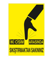 MIGNATIS - İki Cisim Arasında Sıkıştırmadan Sakınınız Levhası - Sac Malzeme 25x35cm