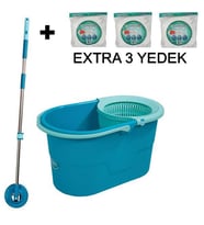 Motek Pratik Fix Mop Seti Temizlik Seti+3Ad Extra Yedek Başlık