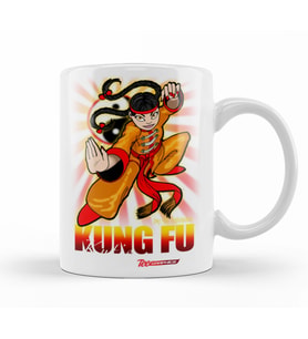 Kung Fu Kutie Kupa Bardak Porselen