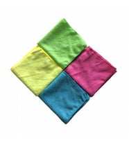 30 x 30 CM 4 Lü Mikrofiber Bez - Temizlik Bezi - Cila Bezi (Karışık)