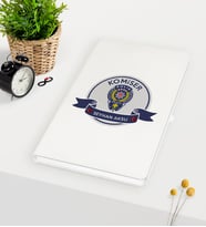 BK Gift Kişiye Özel Komiser Temalı Beyaz Defter - 1