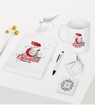 BK Gift Kişiye Özel Bugün Günlerden Öğretmen Temalı Beyaz Defter Kalem Kupa Ayna Seti - 2