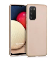 Microsonic Matte Silicone Samsung Galaxy A02s Kılıf Gold