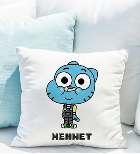 Gumball Yastığı Kişiye Özel