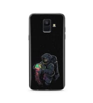 Uzay Kız Tasarım Süper Şeffaf Silikon Telefon Kılıfı Samsung A6 (2018)