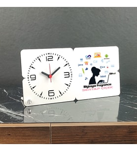 Bilgisayar Programcısı Ahşap Masa Saati