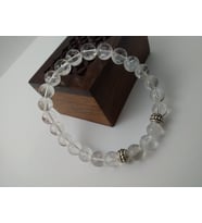 Kristal Kuvars Taşı Bileklik / Doğaltaş Unisex Bileklik