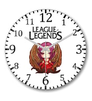 League Of Legends Morgana Duvar Saati Bombeli Gercek Cam