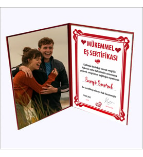 SEVGİLİ HEDİYESİ EN İYİ EŞ SERTİFİKA