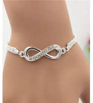 Gogoey Rhinestone Kadın Bilekliği Sonsuzluk Bilekliği Kadın Takı Trend Bileklik