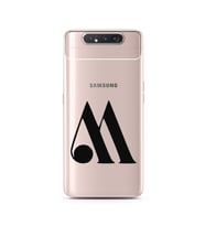 Samsung A80 Harf Tasarımlı Telefon Kılıfı M-Harfi 