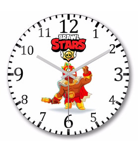 Brawl Stars El Rey Duvar Saati Bombeli Gercek Cam