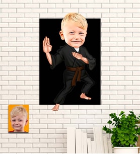 Kişiye Özel Çocuklar  için  Karikatür Ahşap Tablo