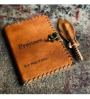 İsme Özel Prenses Deri Defter (Kahverengi)