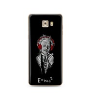 Einstein Tasarım Süper Şeffaf Silikon Telefon Kılıfı Samsung C7 Pro 
