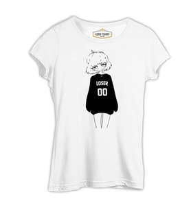 Loser Beyaz Kadın Tshirt