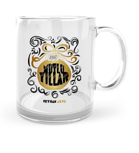 BK Gift Kişiye Özel Mutlu Yıllar Cam Kupa Bardak  8