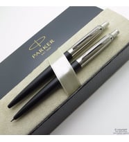 Parker Jotter Siyah Tükenmez Kalem + 0.5mm Versatil Kalem Seti Parker Jotter İsme Özel Kalem  Hediyelik Kalem