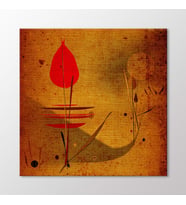 Arty Tablo Soyut Çiçekler Tablo (Karışık)