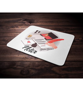Kişiye Özel Noter Tasarımlı Mouse Pad (Renksiz)