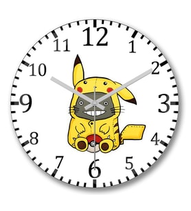 Pokemon Go Pikachu Raichu Totoro Miyazaki Duvar Saati