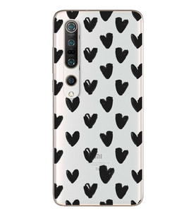 Kalp Tasarımlı Süper Şeffaf Silikon Telefon Kılıfı Xiomai Mi10-pro