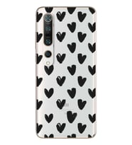 Kalp Tasarımlı Süper Şeffaf Silikon Telefon Kılıfı Xiomai Mi10-pro
