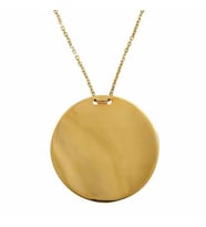 Plaka Kolye 3,68 Gram 14 Ayar Altın (Sarı)