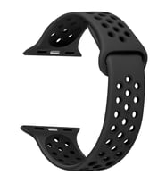 Microsonic Apple Watch Series 2 38mm Rainbow Sport Band Kordon Siyah